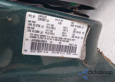 1998 Jeep Grand Cherokee Laredo из США, поврежденный, VIN 1J4GZ48S8WC302218